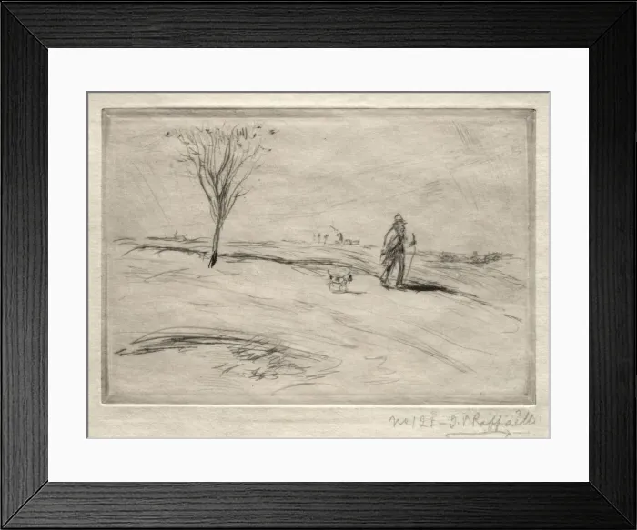 Framed Print : Le Chamineau. Creator: Jean-Francois Raffaelli (French, 1850-1924) Framed Print : Le Chamineau. Creator: Jean-Francois Raffaelli (French, 1850-1924)