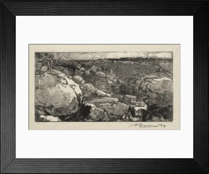 Framed Print : Le cirque du Long- Rocher. Creator: Auguste Louis Lepere (French, 1849-1918) Framed Print : Le cirque du Long- Rocher. Creator: Auguste Louis Lepere (French, 1849-1918)