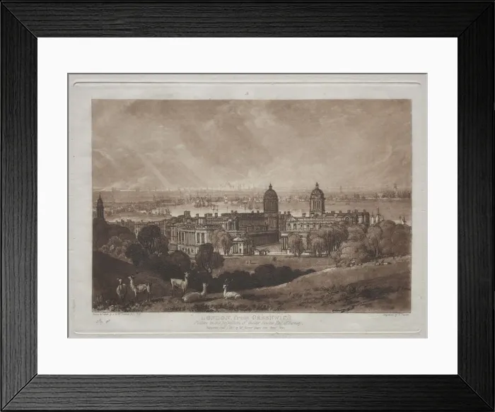 Framed Print : London from Greenwich. Creator: Joseph Mallord William Turner (British, 1775-1851) Framed Print : London from Greenwich. Creator: Joseph Mallord William Turner (British, 1775-1851)