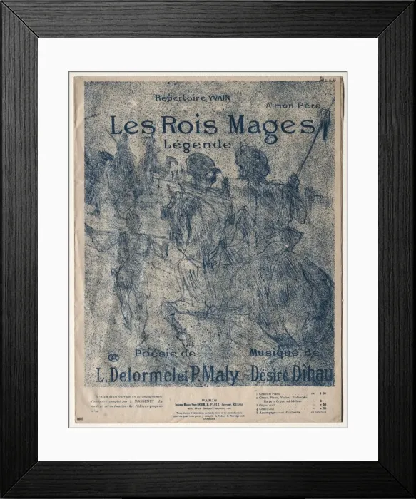 Framed Print : Les Rois Mages, 1899. Creator: Henri de Toulouse-Lautrec (French, 1864-1901) Framed Print : Les Rois Mages, 1899. Creator: Henri de Toulouse-Lautrec (French, 1864-1901)