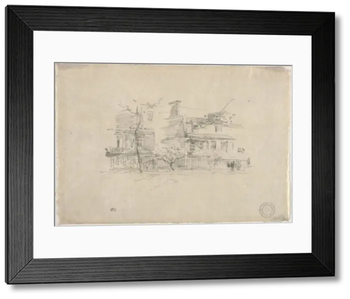 Framed Print : Lindsay Row, Chelsea, 1888. Creator: James McNeill Whistler (American, 1834-1903) Framed Print : Lindsay Row, Chelsea, 1888. Creator: James McNeill Whistler (American, 1834-1903)