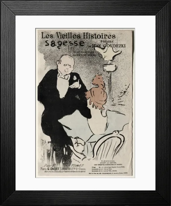 Framed Print : Les Vieilles histoires: Sagesse, 1893. Creator: Henri de Toulouse-Lautrec (French, 1864-1901) Framed Print : Les Vieilles histoires: Sagesse, 1893. Creator: Henri de Toulouse-Lautrec (French, 1864-1901)