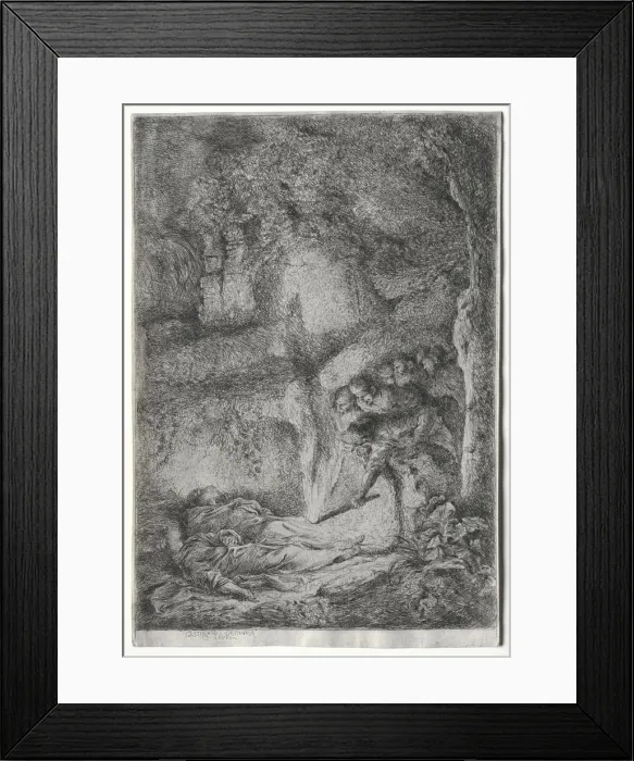 Framed Print : LInvention des corps de S. Pierre et S. Paul, c. 1650. Creator: Giovanni Benedetto Castiglione Framed Print : LInvention des corps de S. Pierre et S. Paul, c. 1650. Creator: Giovanni Benedetto Castiglione
