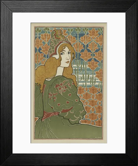 Framed Print : LEstampe Moderne: Jane, 1898. Creator: Louis Rhead (American, 1857-1926); Printed by F Framed Print : LEstampe Moderne: Jane, 1898. Creator: Louis Rhead (American, 1857-1926); Printed by F