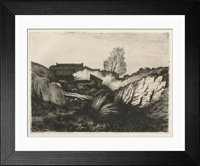 Framed Print : LEstaque, 1878. Creator: Andre Paul Borel (French, 1828-1912) Framed Print : LEstaque, 1878. Creator: Andre Paul Borel (French, 1828-1912)
