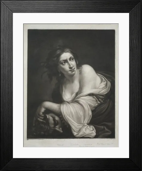 Framed Print : Lisabetta. Creator: James McArdell (British, 1728 / 29-1765) Framed Print : Lisabetta. Creator: James McArdell (British, 1728 / 29-1765)