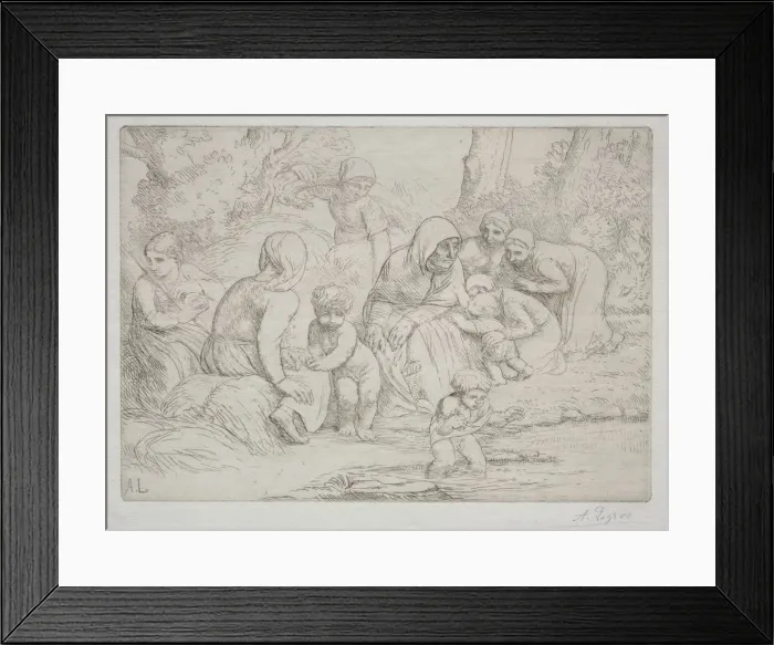 Framed Print : LEte. Creator: Alphonse Legros (French, 1837-1911) Framed Print : LEte. Creator: Alphonse Legros (French, 1837-1911)