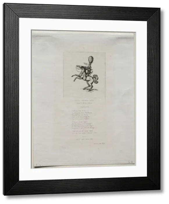 Framed Print : Little Prince Dito, 1864. Creator: Charles Meryon (French, 1821-1868) Framed Print : Little Prince Dito, 1864. Creator: Charles Meryon (French, 1821-1868)