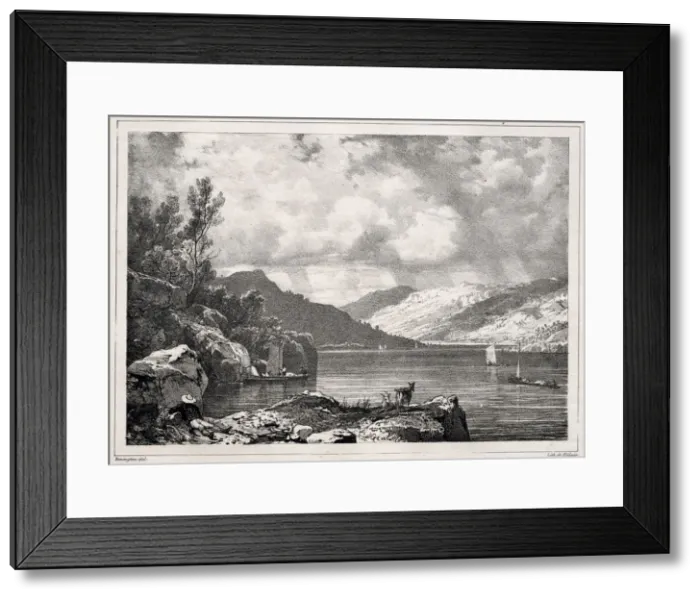 Framed Print : Loch Lomond, 1826. Creator: Richard Parkes Bonington (British, 1802-1828) Framed Print : Loch Lomond, 1826. Creator: Richard Parkes Bonington (British, 1802-1828)