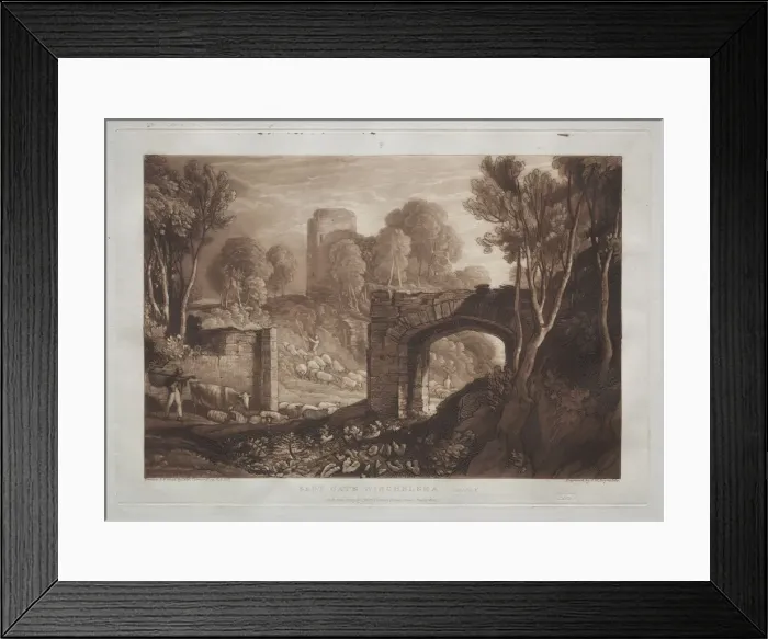 Framed Print : Liber Studiorum: East Gate, Winchelsea, Sussex. Creator: Joseph Mallord William Turner (British