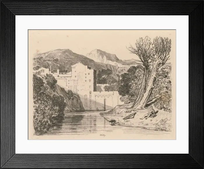 Framed Print : Liber Studiorum: Plate 22, Whitby, 1838. Creator: John Sell Cotman (British, 1782-1842) Framed Print : Liber Studiorum: Plate 22, Whitby, 1838. Creator: John Sell Cotman (British, 1782-1842)