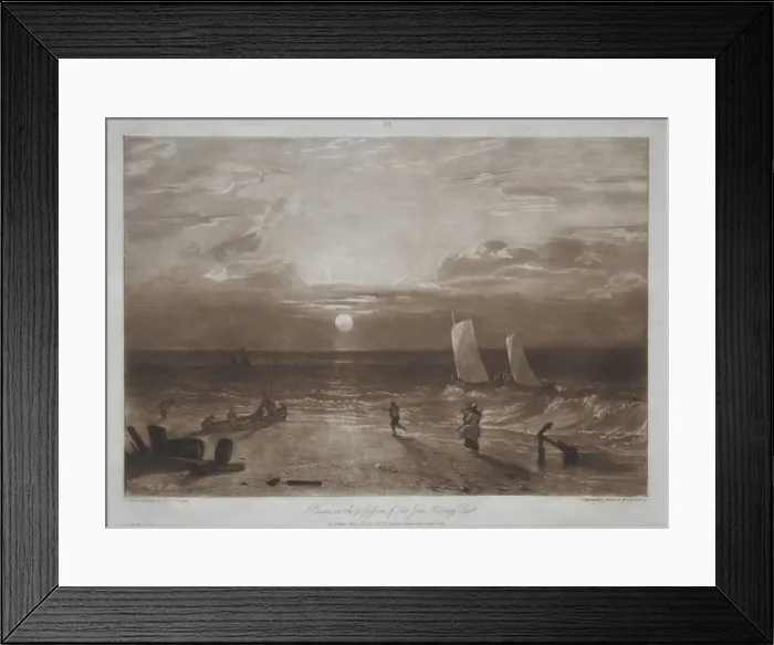 Framed Print : Liber Studiorum: Mildmay Sea-piece. Creator: Joseph Mallord William Turner (British, 1775-1851) Framed Print : Liber Studiorum: Mildmay Sea-piece. Creator: Joseph Mallord William Turner (British, 1775-1851)