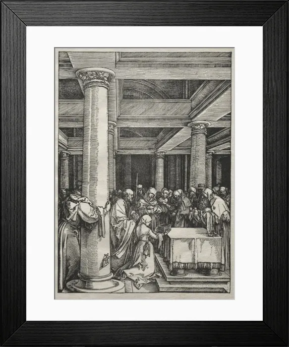 Framed Print : Life of the Virgin: Presentation of Jesus in the Temple, 1504-1505. Creator: Albrecht Dürer Framed Print : Life of the Virgin: Presentation of Jesus in the Temple, 1504-1505. Creator: Albrecht Dürer