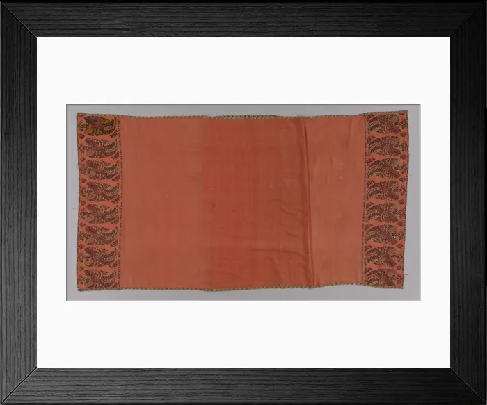 Framed Print : Long Shawl, 1785-1800. Creator: Unknown Framed Print : Long Shawl, 1785-1800. Creator: Unknown