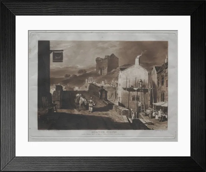 Framed Print : Liber Studiorum: Morpeth North. Creator: Joseph Mallord William Turner (British, 1775-1851) Framed Print : Liber Studiorum: Morpeth North. Creator: Joseph Mallord William Turner (British, 1775-1851)