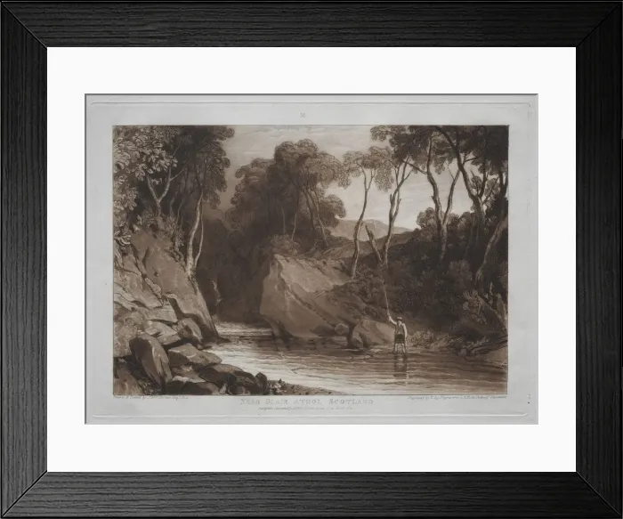 Framed Print : Liber Studiorum: Near Blain Athol, Scotland. Creator: Joseph Mallord William Turner (British Framed Print : Liber Studiorum: Near Blain Athol, Scotland. Creator: Joseph Mallord William Turner (British