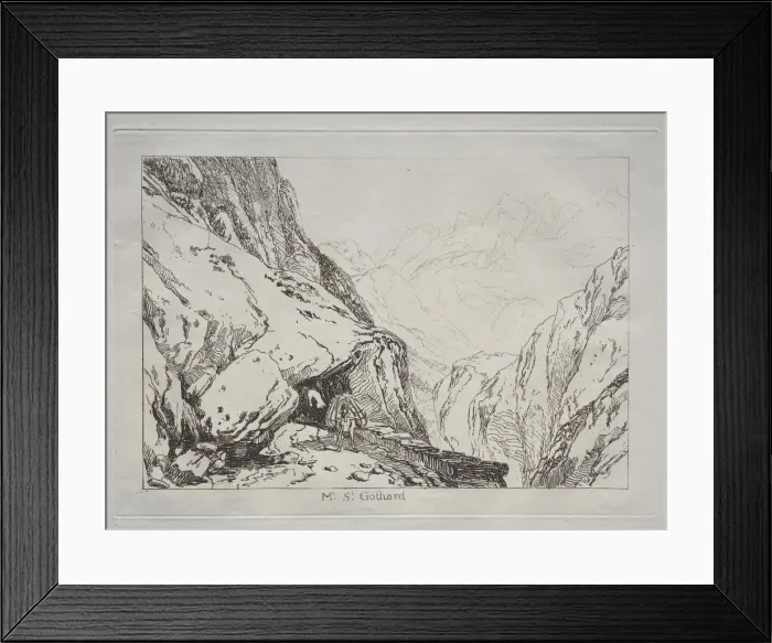 Framed Print : Liber Studiorum: Mt. St. Gothard. Creator: Joseph Mallord William Turner (British, 1775-1851) Framed Print : Liber Studiorum: Mt. St. Gothard. Creator: Joseph Mallord William Turner (British, 1775-1851)