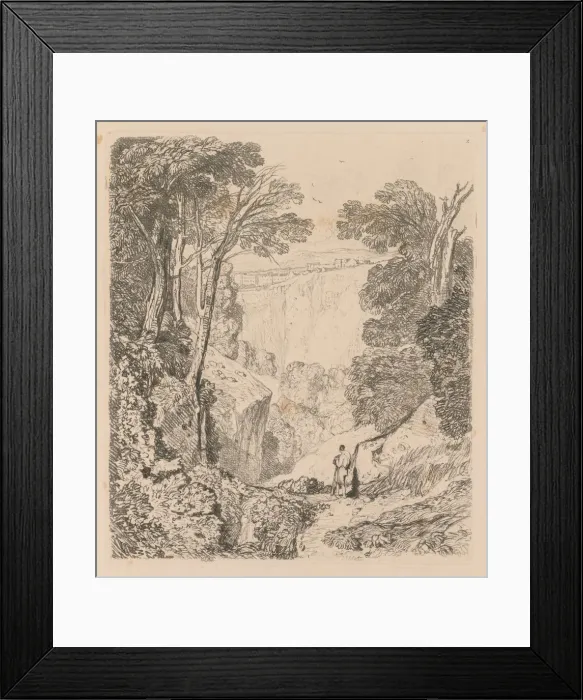 Framed Print : Liber Studiorum: Plate 2, View of Clifton, 1838. Creator: John Sell Cotman (British, 1782-1842) Framed Print : Liber Studiorum: Plate 2, View of Clifton, 1838. Creator: John Sell Cotman (British, 1782-1842)