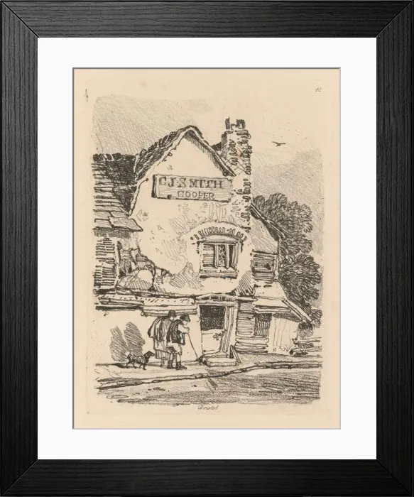 Framed Print : Liber Studiorum: Plate 41, House at Bristol, 1838. Creator: John Sell Cotman (British, 1782-1842) Framed Print : Liber Studiorum: Plate 41, House at Bristol, 1838. Creator: John Sell Cotman (British, 1782-1842)