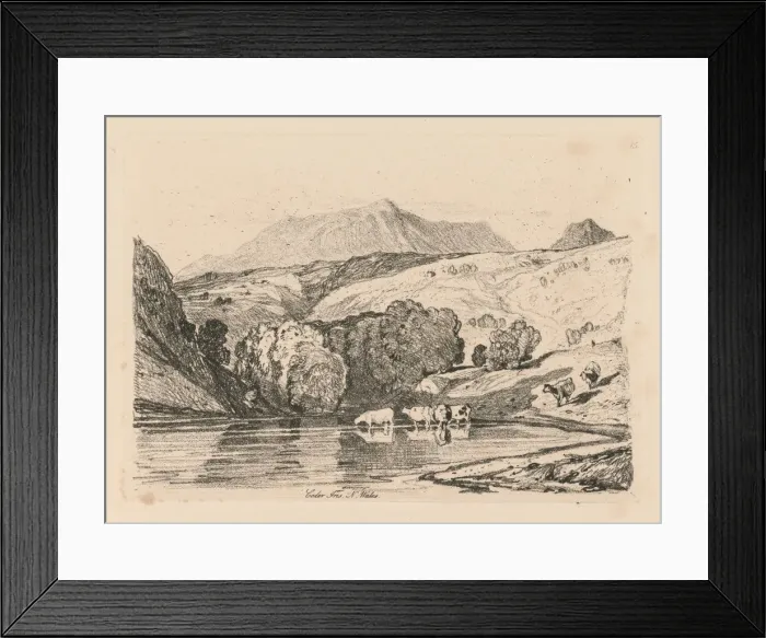Framed Print : Liber Studiorum: Plate 15, Cader Iris, North Wales, 1838. Creator: John Sell Cotman (British Framed Print : Liber Studiorum: Plate 15, Cader Iris, North Wales, 1838. Creator: John Sell Cotman (British