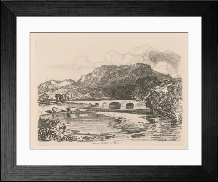 Framed Print : Liber Studiorum: Plate 14, Tan-y-Bwlch, Merionethshire, North Wales, 1838. Creator Framed Print : Liber Studiorum: Plate 14, Tan-y-Bwlch, Merionethshire, North Wales, 1838. Creator