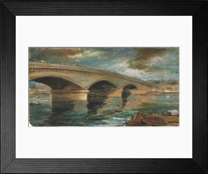 Framed Print : London Bridge. Creator: James Holland (British, 1800-1870) Framed Print : London Bridge. Creator: James Holland (British, 1800-1870)