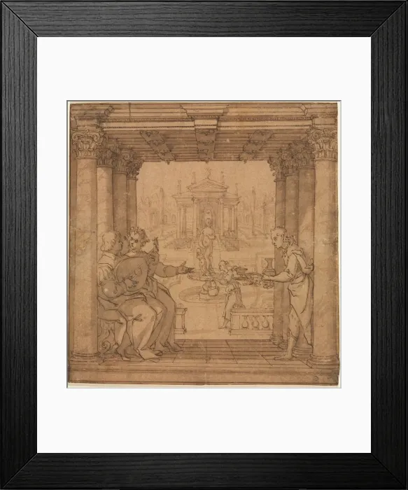 Framed Print : Illustration from Torquato Tassos Gerusalemme Liberata, 1586-1590. Creator: Bernardo Castello