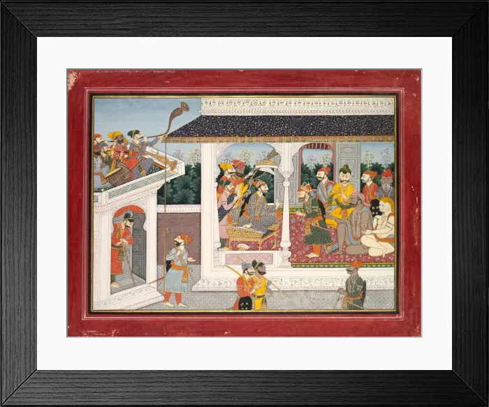 Framed Print : Illustration to the Tenth and Eleventh Book of Purana, c. 1830. Creator: Unknown Framed Print : Illustration to the Tenth and Eleventh Book of Purana, c. 1830. Creator: Unknown