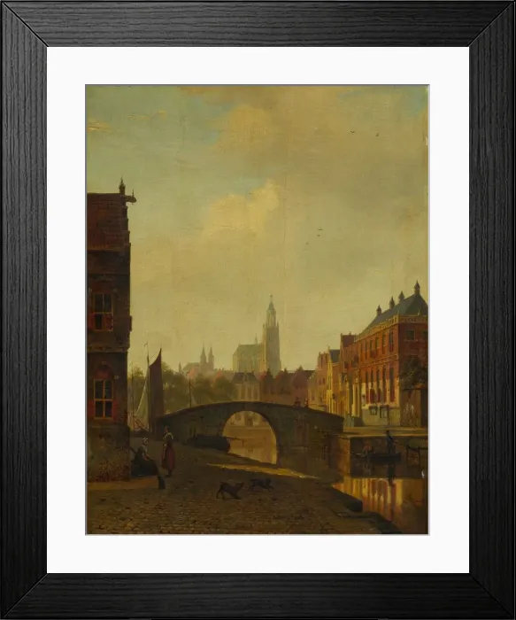 Framed Print : Imaginary View of Arnhem, late 1830s. Creator: George Andries Roth (Dutch, 1809-1887) Framed Print : Imaginary View of Arnhem, late 1830s. Creator: George Andries Roth (Dutch, 1809-1887)