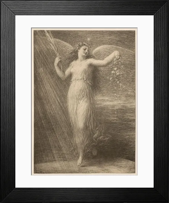 Framed Print : Immortalite, 1898. Creator: Henri Fantin-Latour (French, 1836-1904); Imprimerie Champenois