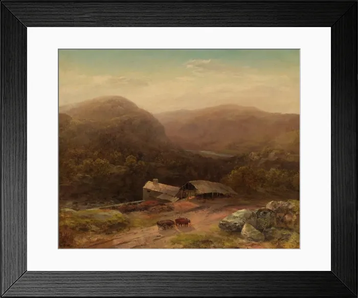Framed Print : In the Housatonic Valley, late 1850s. Creator: Homer Dodge Martin (American, 1836-1897) Framed Print : In the Housatonic Valley, late 1850s. Creator: Homer Dodge Martin (American, 1836-1897)