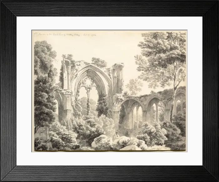 Framed Print : Inside the East End of Nettley Abbey, 1794. Creator: Michel Angelo Rooker (British, 1746-1801) Framed Print : Inside the East End of Nettley Abbey, 1794. Creator: Michel Angelo Rooker (British, 1746-1801)