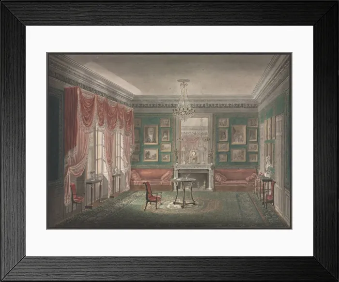 Framed Print : Interior View, c. 1805-1810. Creator: Anonymous Framed Print : Interior View, c. 1805-1810. Creator: Anonymous