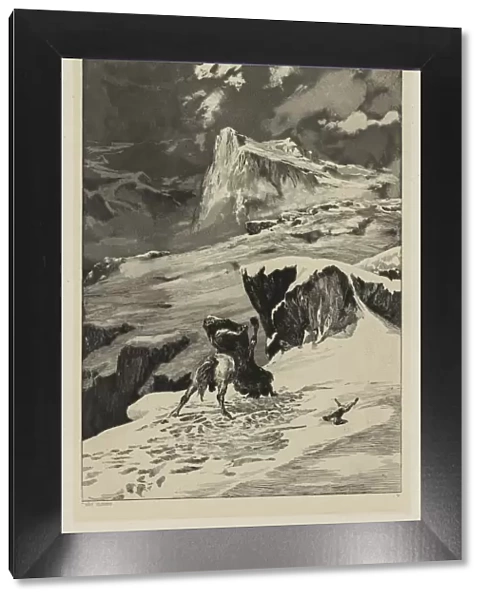 Intermezzo: Battling Centaurs (Opus IV, 4), 1881. Creator: Max Klinger (German, 1857-1920)