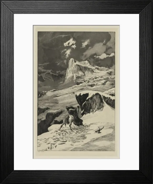 Framed Print : Intermezzo: Battling Centaurs (Opus IV, 4), 1881. Creator: Max Klinger (German, 1857-1920) Framed Print : Intermezzo: Battling Centaurs (Opus IV, 4), 1881. Creator: Max Klinger (German, 1857-1920)