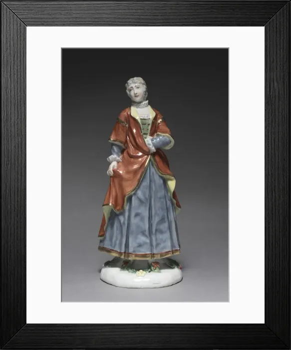 Framed Print : Italian Comedy Figure: Isabella, c. 1753. Creator: Fürstenberg Porcelain Factory Framed Print : Italian Comedy Figure: Isabella, c. 1753. Creator: Fürstenberg Porcelain Factory