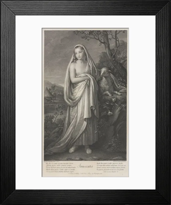 Framed Print : Innocence, 1766. Creator: Domenico Cunego (Italian, 1726-1803) Framed Print : Innocence, 1766. Creator: Domenico Cunego (Italian, 1726-1803)