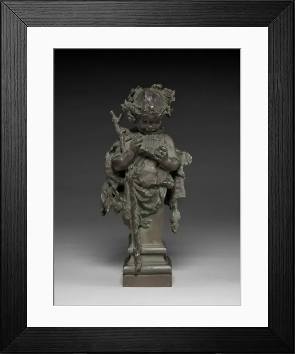 Framed Print : Infant Faun, c. 1890-1895. Creator: Frederick William MacMonnies (American, 1863-1937) Framed Print : Infant Faun, c. 1890-1895. Creator: Frederick William MacMonnies (American, 1863-1937)