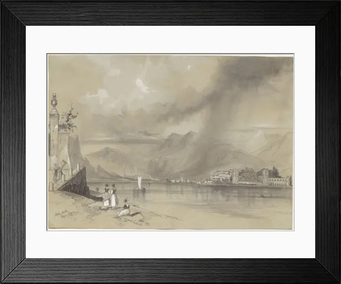 Framed Print : Isola Bella, Lago Maggiore, 1839. Creator: Edward Lear (British, 1812-1888) Framed Print : Isola Bella, Lago Maggiore, 1839. Creator: Edward Lear (British, 1812-1888)