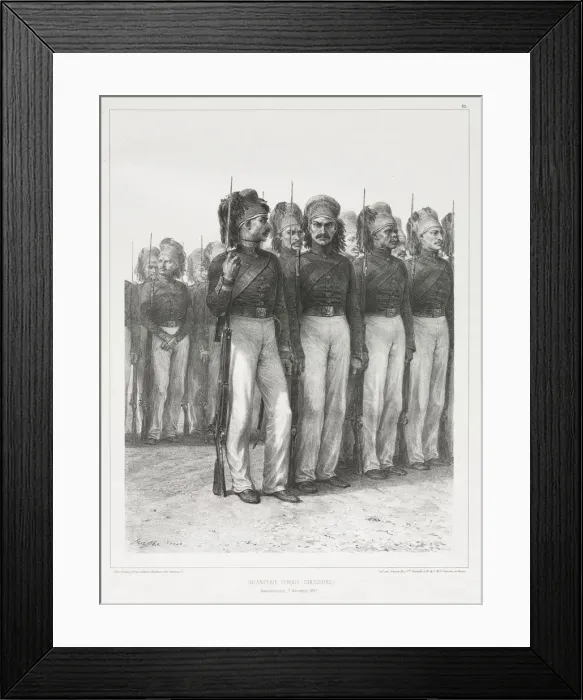 Framed Print : Infanterie Turque, Chasseurs, 1837. Creator: Auguste Raffet (French, 1804-1860) Framed Print : Infanterie Turque, Chasseurs, 1837. Creator: Auguste Raffet (French, 1804-1860)