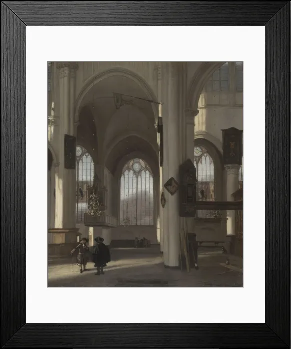 Framed Print : Interior of a Church, c. 1680. Creator: Emanuel de Witte (Dutch, ca. 1617-1692) Framed Print : Interior of a Church, c. 1680. Creator: Emanuel de Witte (Dutch, ca. 1617-1692)