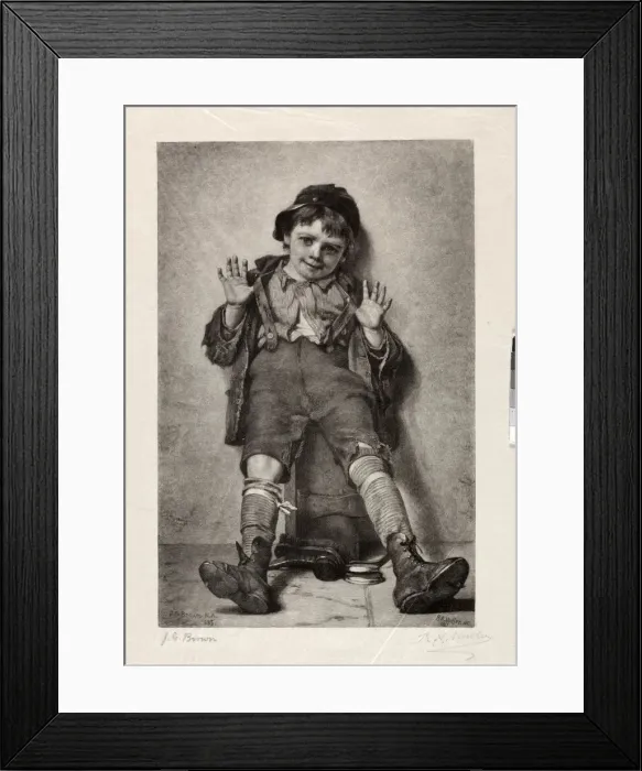 Framed Print : Im Perfectly Happy, 1886. Creator: Richard Alexander Muller (American) Framed Print : Im Perfectly Happy, 1886. Creator: Richard Alexander Muller (American)
