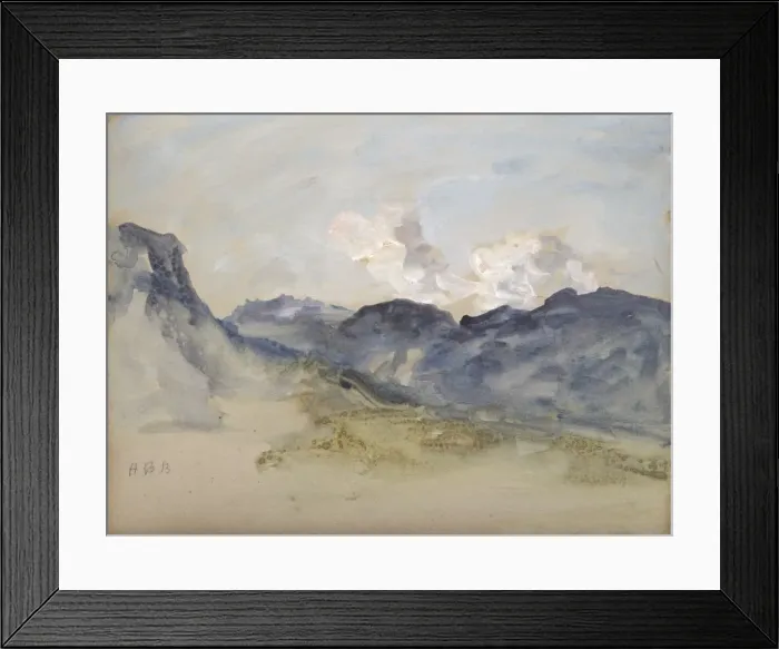 Framed Print : In the Alps. Creator: Hercules Brabazon (British, 1821-1906) Framed Print : In the Alps. Creator: Hercules Brabazon (British, 1821-1906)
