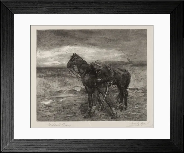 Framed Print : In the Enemys Country, 1887. Creator: Frank French (American, 1850-1933) Framed Print : In the Enemys Country, 1887. Creator: Frank French (American, 1850-1933)
