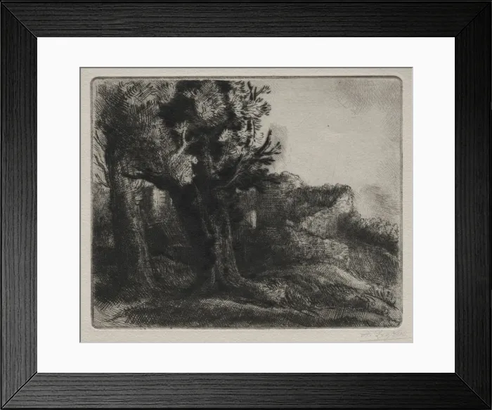 Framed Print : In the Ruins. Creator: Alphonse Legros (French, 1837-1911) Framed Print : In the Ruins. Creator: Alphonse Legros (French, 1837-1911)