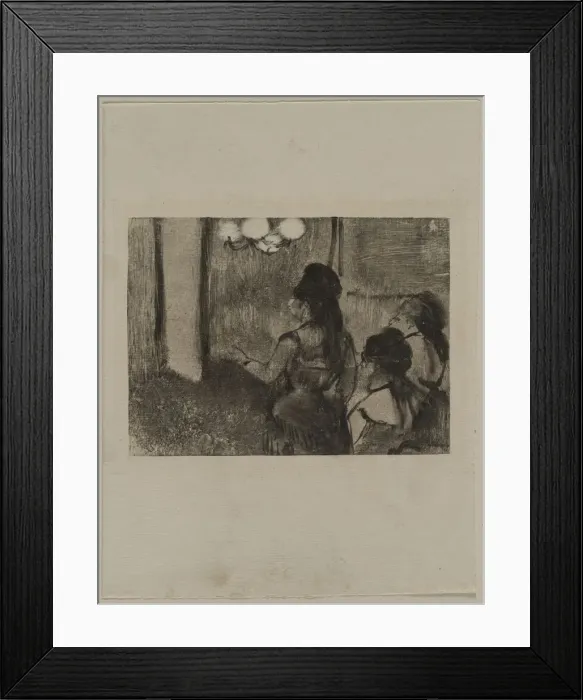 Framed Print : In the Salon, c. 1880s. Creator: Edgar Degas (French, 1834-1917) Framed Print : In the Salon, c. 1880s. Creator: Edgar Degas (French, 1834-1917)