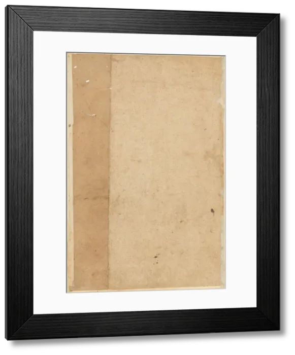 Framed Print : Page from Tales of a Parrot (Tuti-nama): blank page, c. 1560. Creator: Unknown Framed Print : Page from Tales of a Parrot (Tuti-nama): blank page, c. 1560. Creator: Unknown