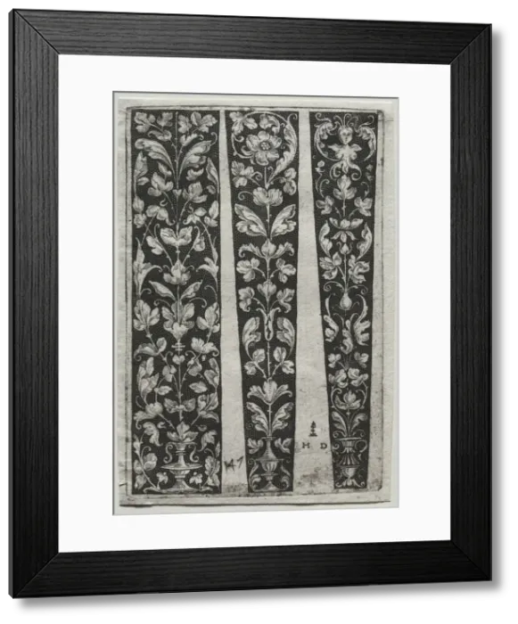 Framed Print : Ornament Fillet. Creator: Daniel I Hopfer (German, c. 1470-1536) Framed Print : Ornament Fillet. Creator: Daniel I Hopfer (German, c. 1470-1536)