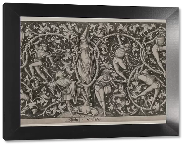 Ornament with Dance of the Lovers. Creator: Israhel van Meckenem (German, c. 1440-1503)