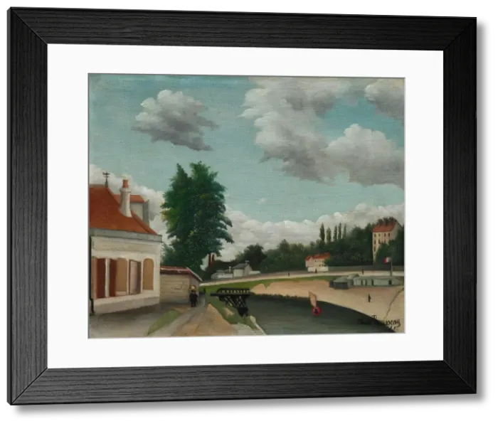 Framed Print : Outskirts of Paris, c. 1897-1905. Creator: Henri Rousseau (French, 1844-1910) Framed Print : Outskirts of Paris, c. 1897-1905. Creator: Henri Rousseau (French, 1844-1910)